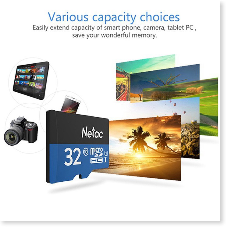 Thẻ Nhớ Memory Card Netac 32Gb Class 10 Ultra 80mbs Chính Hãng