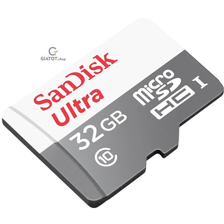 Thẻ nhớ 32G SanDisk Ultra Class10 100Mb/s chính hãng - Bảo hành 5 năm