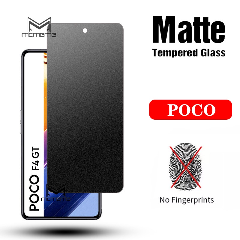 Cường Lực Màn Chống Vân Tay Xiaomi POCO M5 M5s C40 X4 X3 NFC F3 F4 GT M4 M3 Pro 5G PocoPhone F1