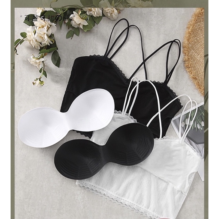 Áo Lót Ren - Áo Ngực Bra Ren 2 Dây Không Gọng Công Chúa Siêu Dễ Thương 995