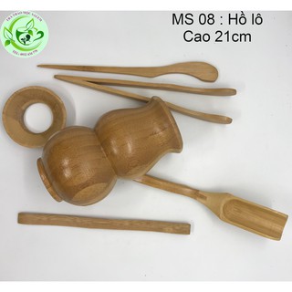 Bộ dụng cụ trà đạo 6 món gồm ống đựng