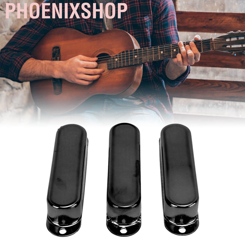 Phoenixshop Electric Guitar Single Coil Pickup Cover  3pcs Good Match for Replacement