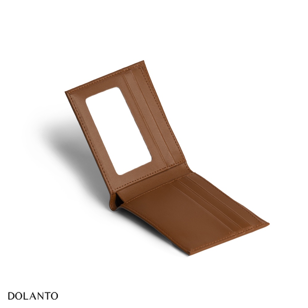 Ví Nam Da Thật MOSCOS Da Swift Nhập Khẩu Cao Cấp Unisex Nam Nữ Thương Hiệu DOLANTO