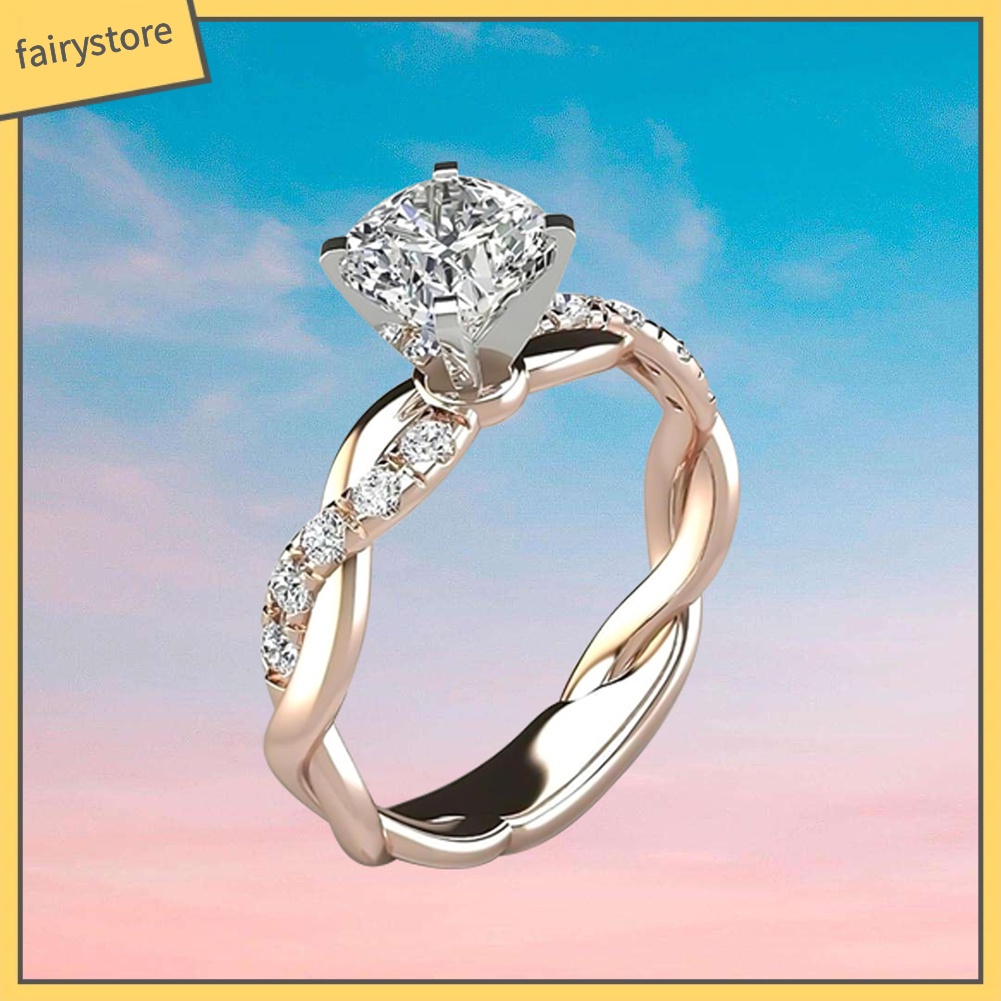 Nhẫn Hợp Kim Đính Đá Lấp Lánh Cho Nữ