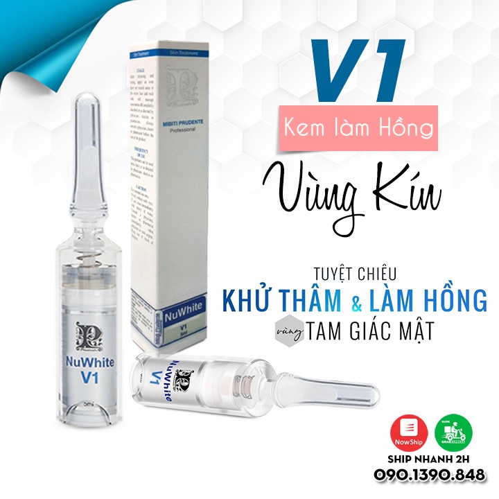 Kem Làm Hồng Vùng Kín Nuwhite V1 Mibiti Prudente 5ml - Hàng Nội Địa MỸ. Hiệu Quả Chỉ Sau 7 Ngày Sử Dụng