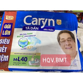 [ĐỦ SIZE M40/ML40] Tã Bỉm Dán Người Lớn Caryn Siêu Thấm Size M40/ML40 Miếng (Mẫu mới)