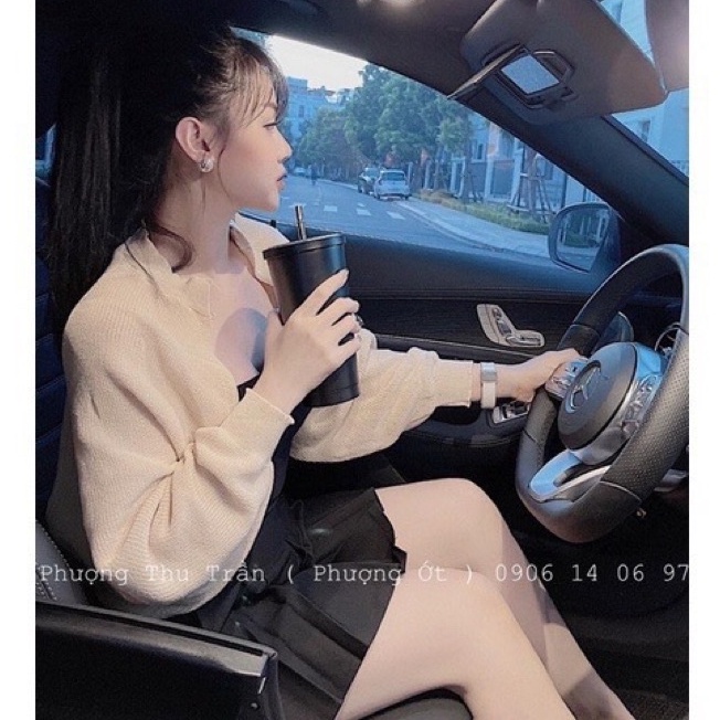 Áo khoác len cadigan lửng tay dơi, Áo kiểu len khoác sexxy AK7503 - NhiNhi Shop