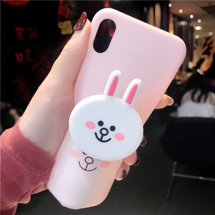 [ OPPO ] Ốp Lưng Silicon Gấu - Thỏ Kèm Phụ Kiện - B020 | BigBuy360 - bigbuy360.vn