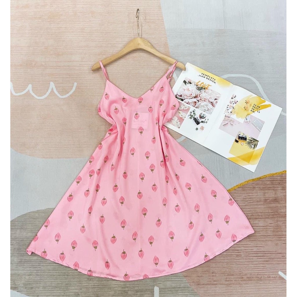 Đầm ngủ satin (ảnh chụp thật tại shop) 1860 | BigBuy360 - bigbuy360.vn
