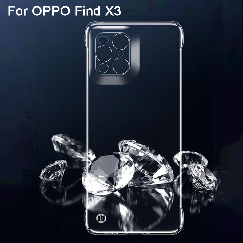 Ốp điện thoại siêu mỏng không viền cho OPPO Find X3/ Pro Lite Neo