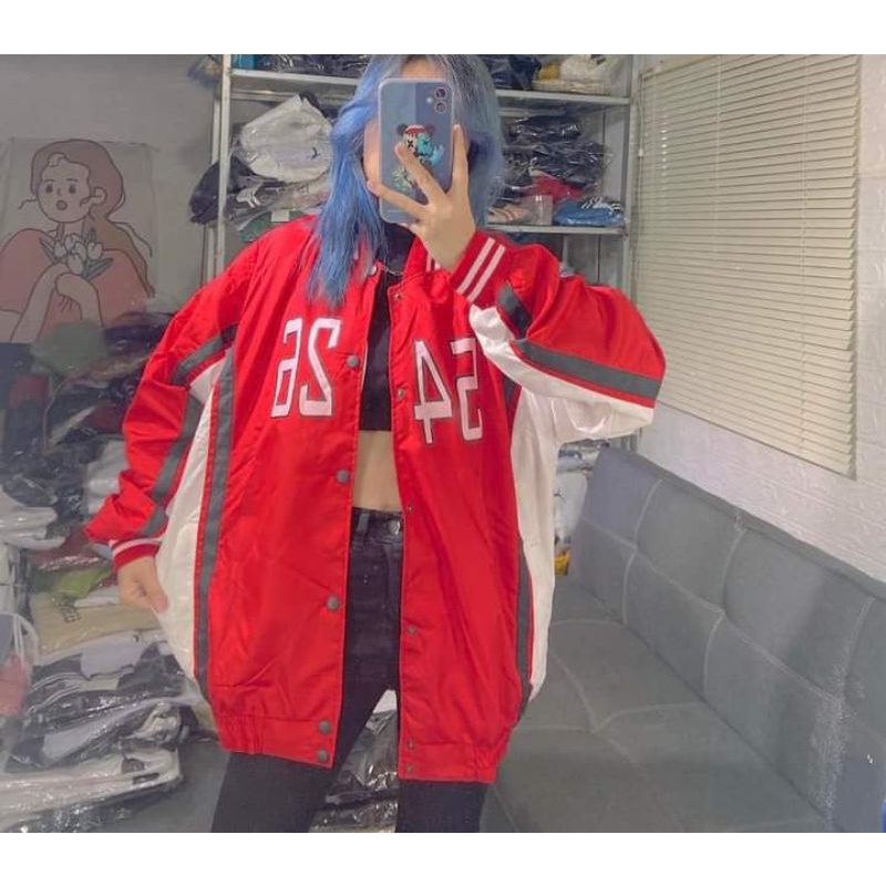 Áo khoác Bomber dù Jacket Ulzzang số 5426 nam nữ form rộng