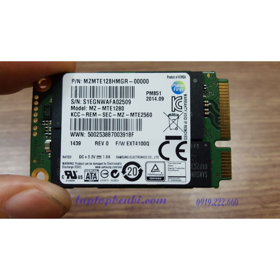 Ổ cứng laptop mSATA 128GB SSD SATA 3 | ổ cứng 128gb ssd | WebRaoVat - webraovat.net.vn