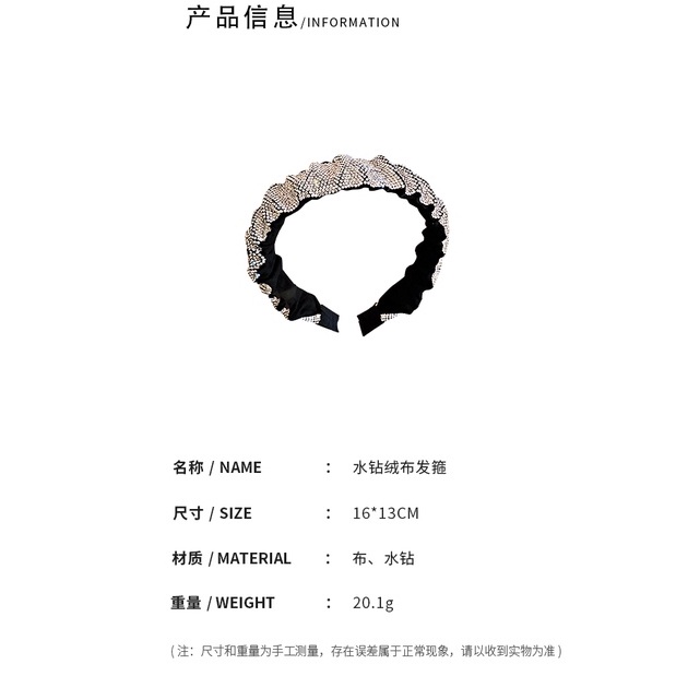 DREJEW Cài tóc đính đá kim cương giả sang trọng phong cách cổ điển Pháp