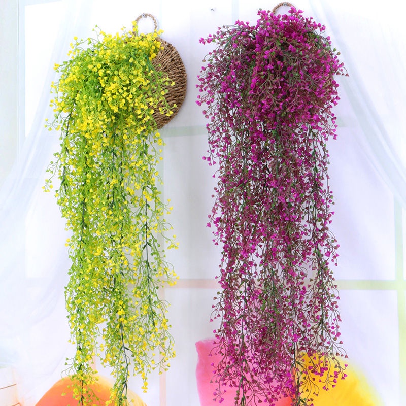 Giỏ hoa chuông treo tường trang trí phòng khách, ban công, nhà hàng, quán cà phê HC-02