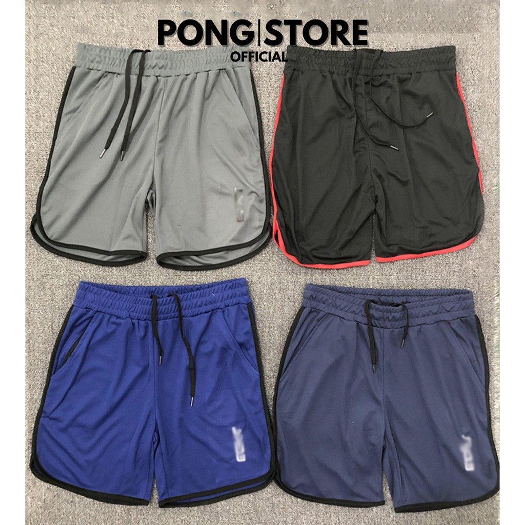 Quần Short Thể Thao Nam SPORT, Quần Đùi Tập Gym Nam Form Ngắn Ôm Body Có Túi Phối Xẻ Lai Từ 45kg tới 84kg