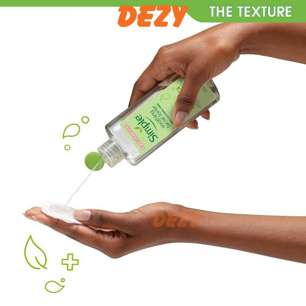 Toner Simple CHÍNH HÃNG Kháng Khuẩn Cho Da Mụn Dầu Dưỡng Ẩm Da Nhạy Cảm - Nước Hoa Hồng Toners Chăm Sóc Da Sắc Đẹp Dezy | BigBuy360 - bigbuy360.vn