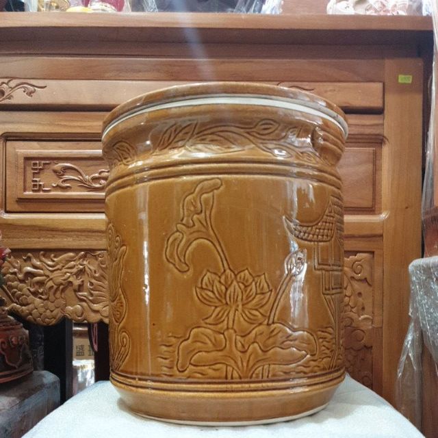 Hũ đựng gạo bát tràng Việt Nam đựng 15kg gạo