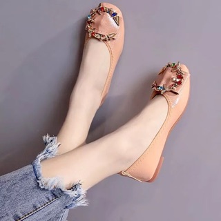 Giày búp bê mặt đá đế dẻo mới về (phom bé)