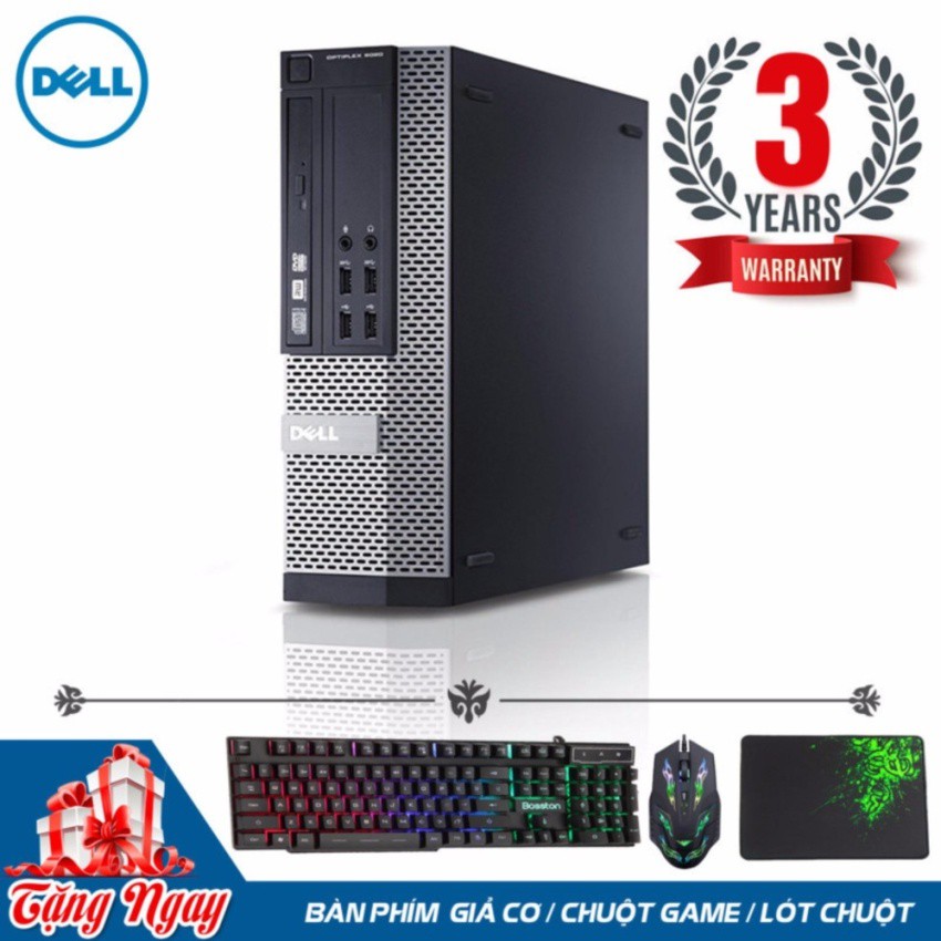 Máy tính đồng bộ Dell Optiplex 9020 SFF ​​​​​​​(Core i3 4160, Ram 8GB, SSD 120GB) + Quà Tặng - Hàng Nhập Khẩu