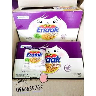 Snack mì ăn sống indonesia enaak 24 gói/30gram kem hành Tây tím