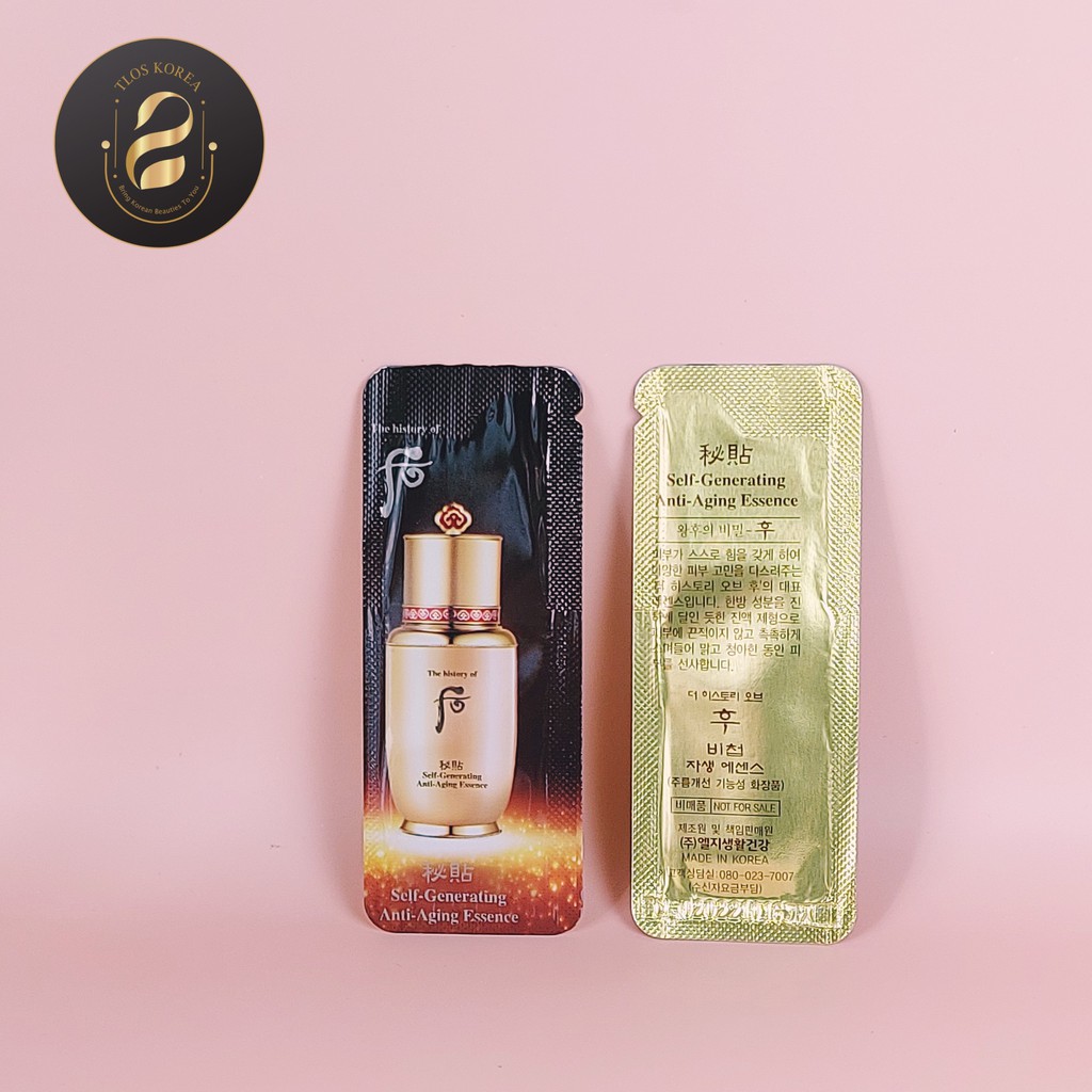 Gói Sample Whoo Bicheop Ja Saeng Essence Tinh dầu tinh chất tự sinh tái sinh phục hồi chống lão mịn da Whoo Bichup 1m