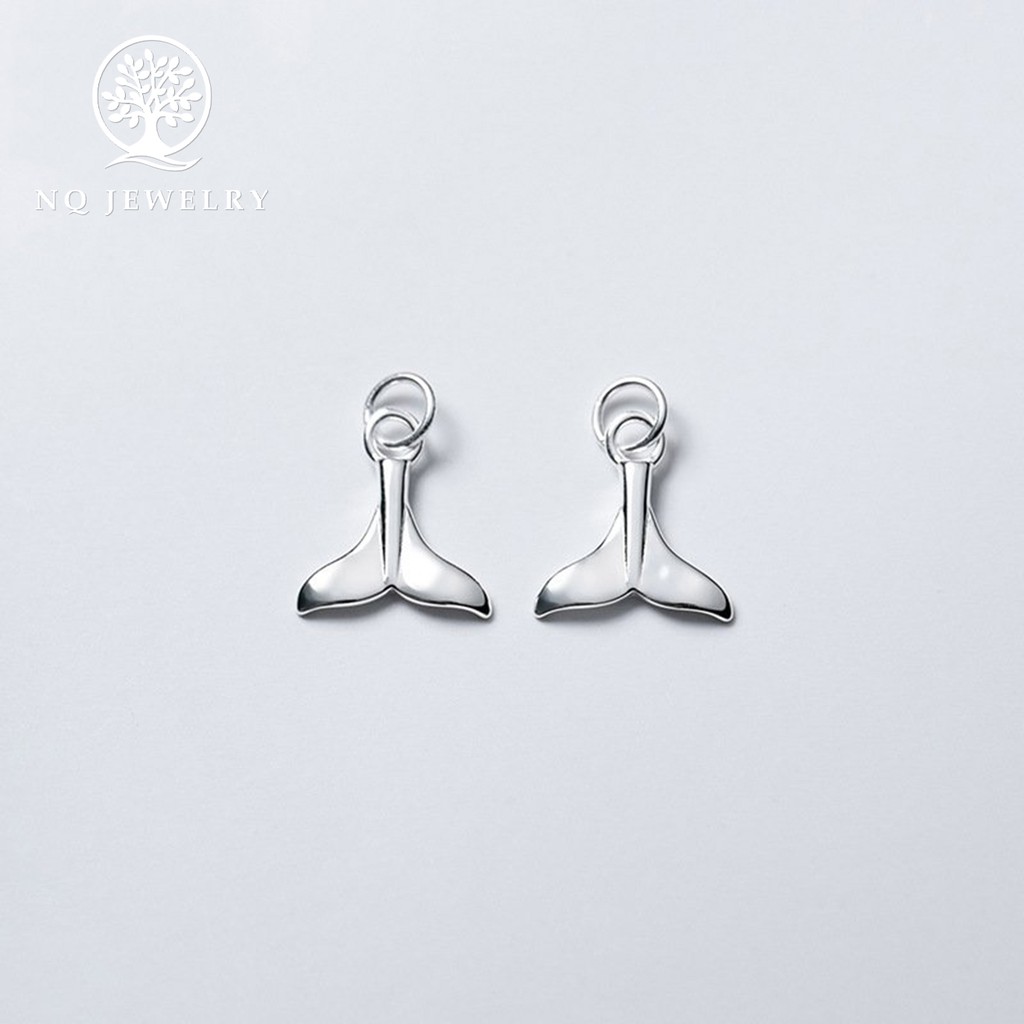 Charm bạc đuôi cá treo - NQ Jewelry