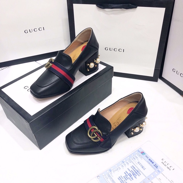 Giày cao gót G c gót ngọc fullbox