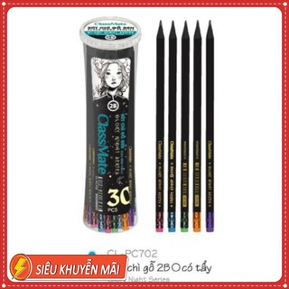 Bút chì gỗ đen CL-PC702 nét đậm siêu mướt
