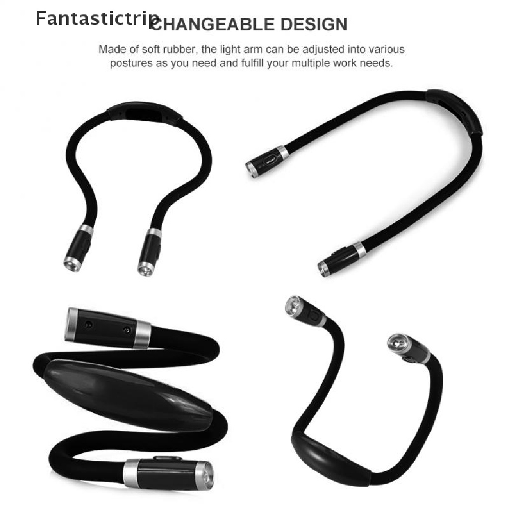 [Fantastictrip] Đèn led Đọc Sách Đeo Cổ Thuận Tiện Khi Đi Cắm Trại