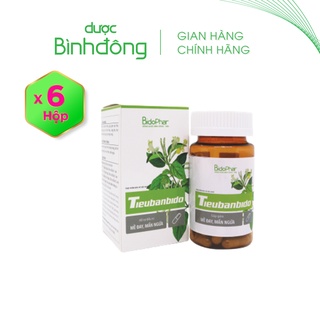 Combo 6 hộp TIEUBANBIDO Dược Bình Đông – Giúp giảm các triệu chứng chàm, mề đay, mẩn ngứa, vảy nến – hộp 60 viên nang