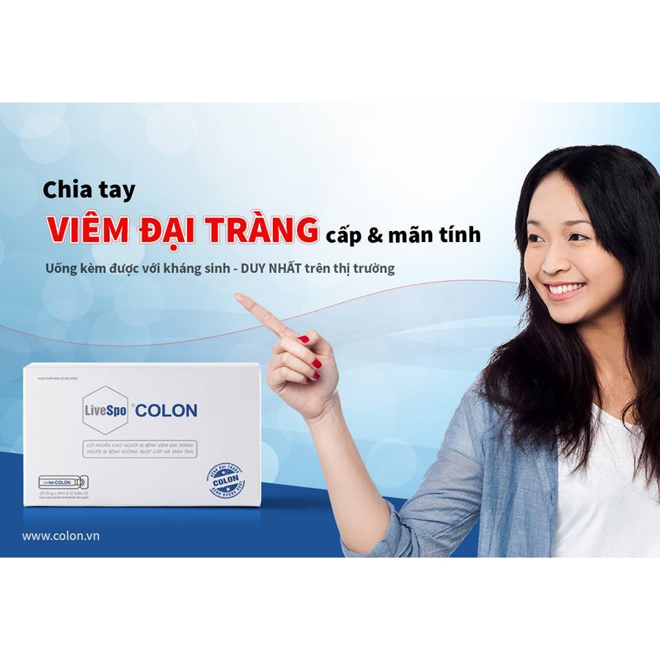 COLON - Bào tử lợi khuẩn cho người bệnh Viêm đại tràng cấp & mãn tính / Hội chứng ruột kích thích