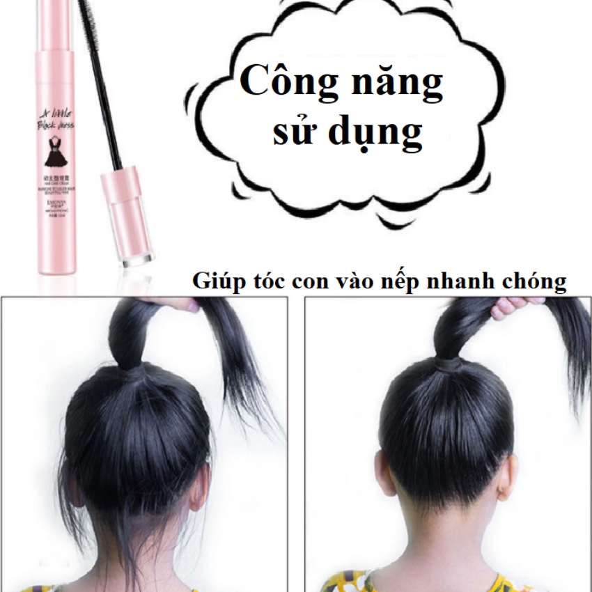 Chuốt Tóc Con Dạng Mascara Peishiquan 12ml/Chai Giúp Cố Định Tóc Con, Chải Tóc Con Vào Nếp Nhanh Chóng