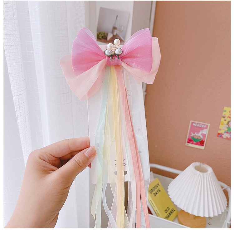 Kẹp Tóc Nơ Tua Rua Kiểu Hán Phục Dễ Thương Cho Bé Gái