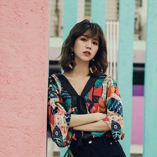 áo phong cách Boho họa tiết siêu xinh