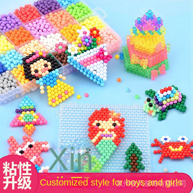 Bộ Đồ Chơi Hạt Xếp Hình Thủ Công DIY Vui Nhộn Cho Bé