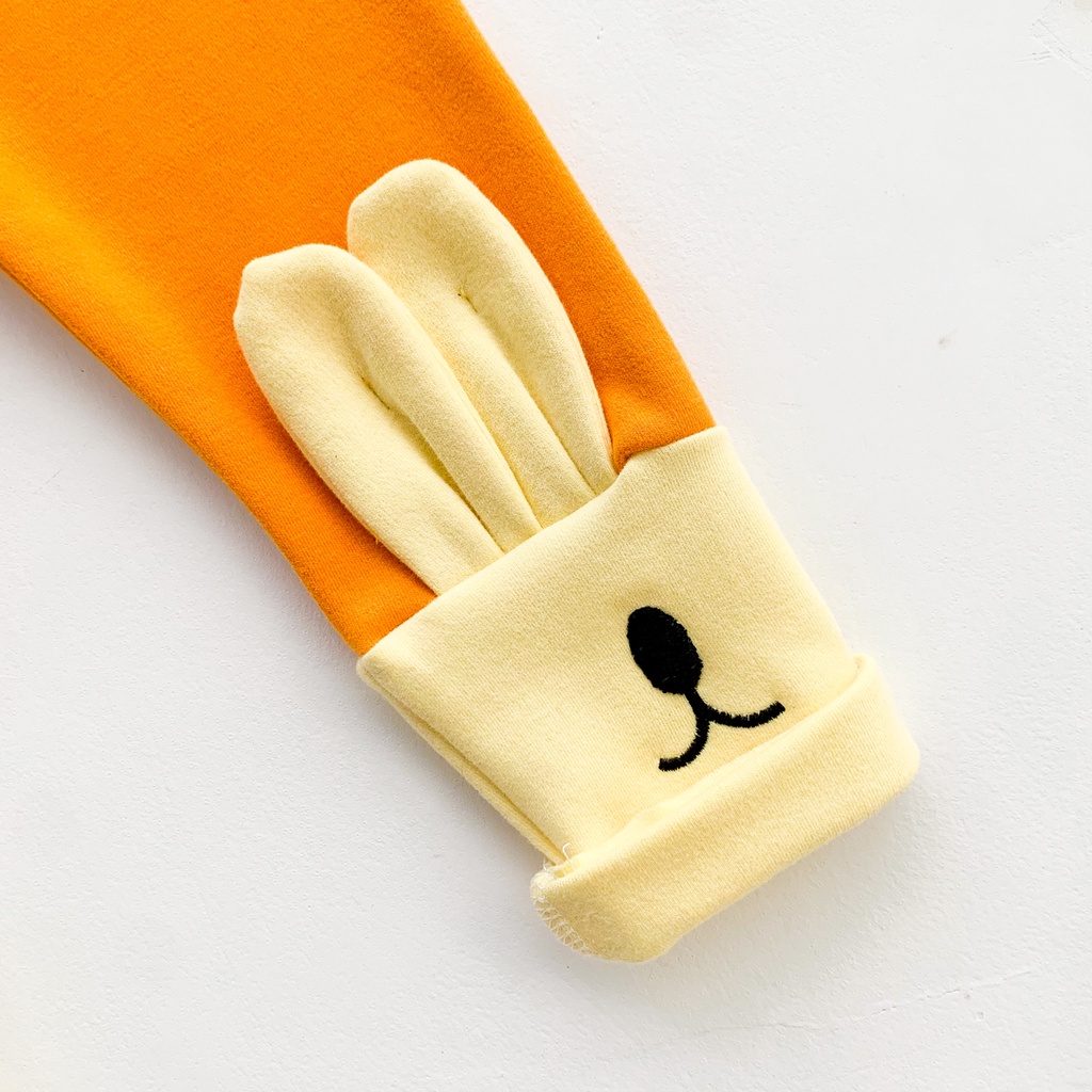 Quần Tất Cotton Dày Dặn Họa Tiết Kẻ Sọc Tai Thỏ Dễ Thương Cho Bé Sơ Sinh 0-2 Tuổi