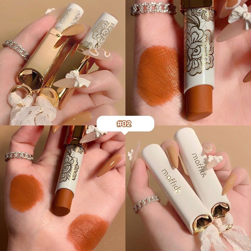 [Hàng mới về] Bộ 6 thỏi son lì Maffick dưỡng ẩm không thấm nước vỏ thiết kế cổ điển | BigBuy360 - bigbuy360.vn