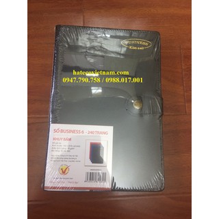 Sổ da Business B6-240 trang KHUY BẤM 4825 HẢI TIẾN (KT 150x210mm)