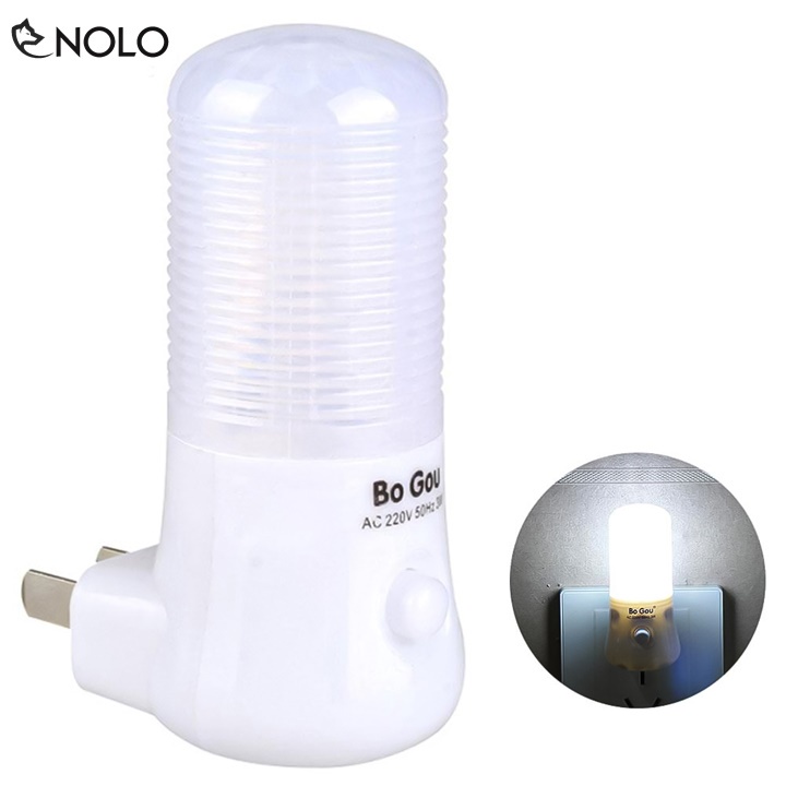 Đèn Ngủ Đèn BoGou Sáng Trắng Công Suất 3W Dùng Điện AC 220v