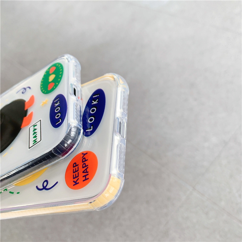 Ốp iphone - Ốp lưng Chú gà happy trong 4 góc 6s 6splus 7 8 7plus 8plus x xs xsmax 11promax - Awifi Case V4-4 | BigBuy360 - bigbuy360.vn