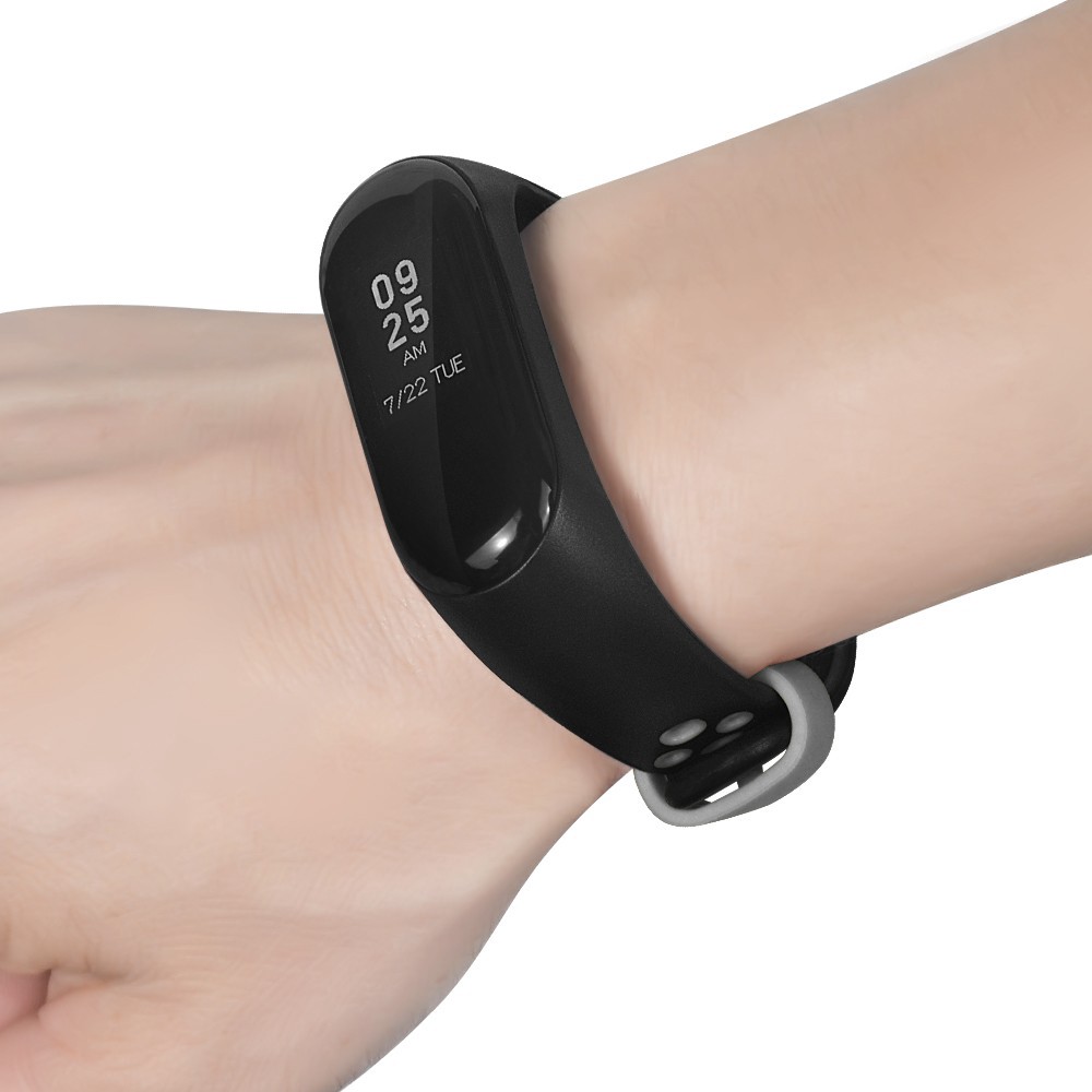 Dây đeo silicon mềm cho đồng hồ thông minh Xiaomi Mi Band 3 Miband 3