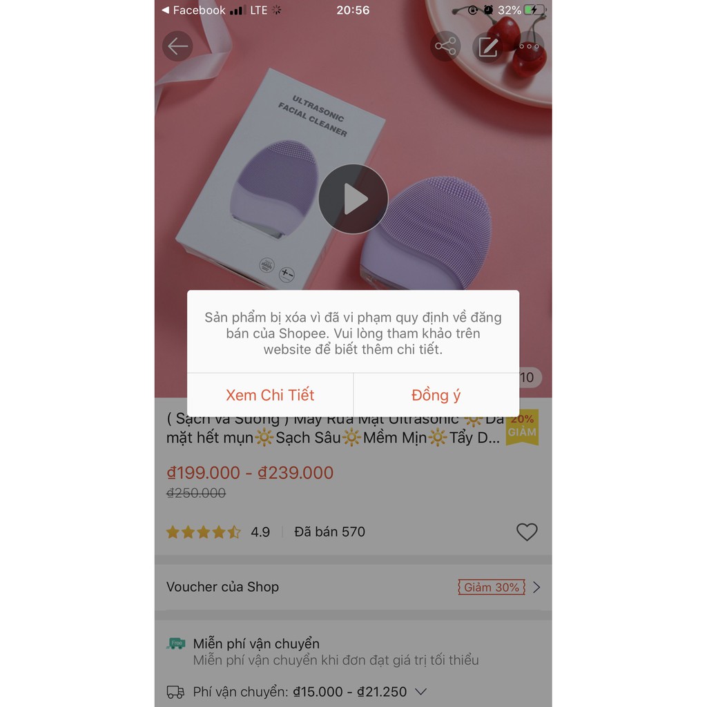 Máy Rửa Mặt Ultrasonic - Trẻ hóa làn da - Sạch Sâu - Chống nước - Siêu bền | BigBuy360 - bigbuy360.vn