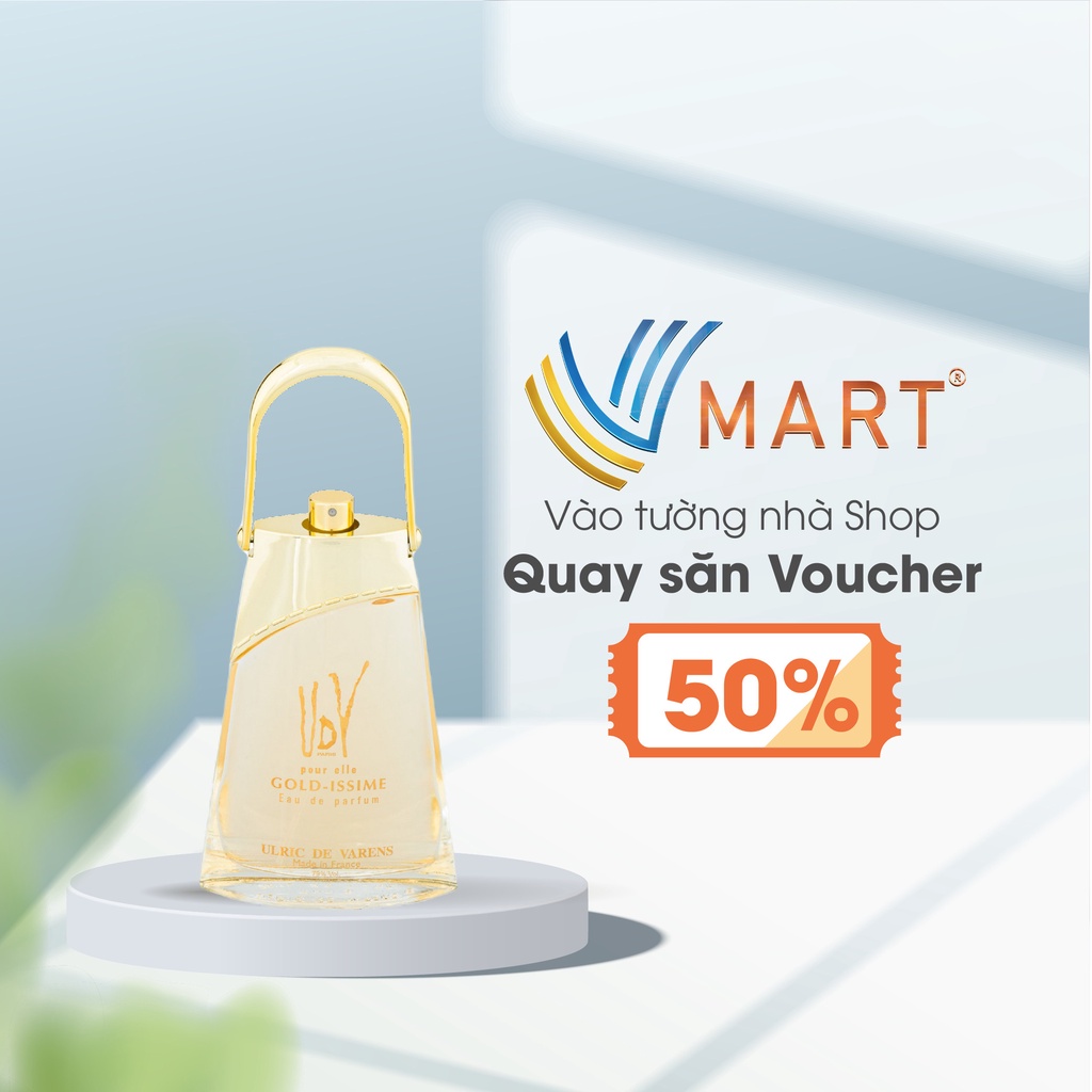 Nước hoa nữ Ulric De Varens 30ml - Gold Issime, Hương hoa cỏ An-Đê-Hít - Vmart phân phối
