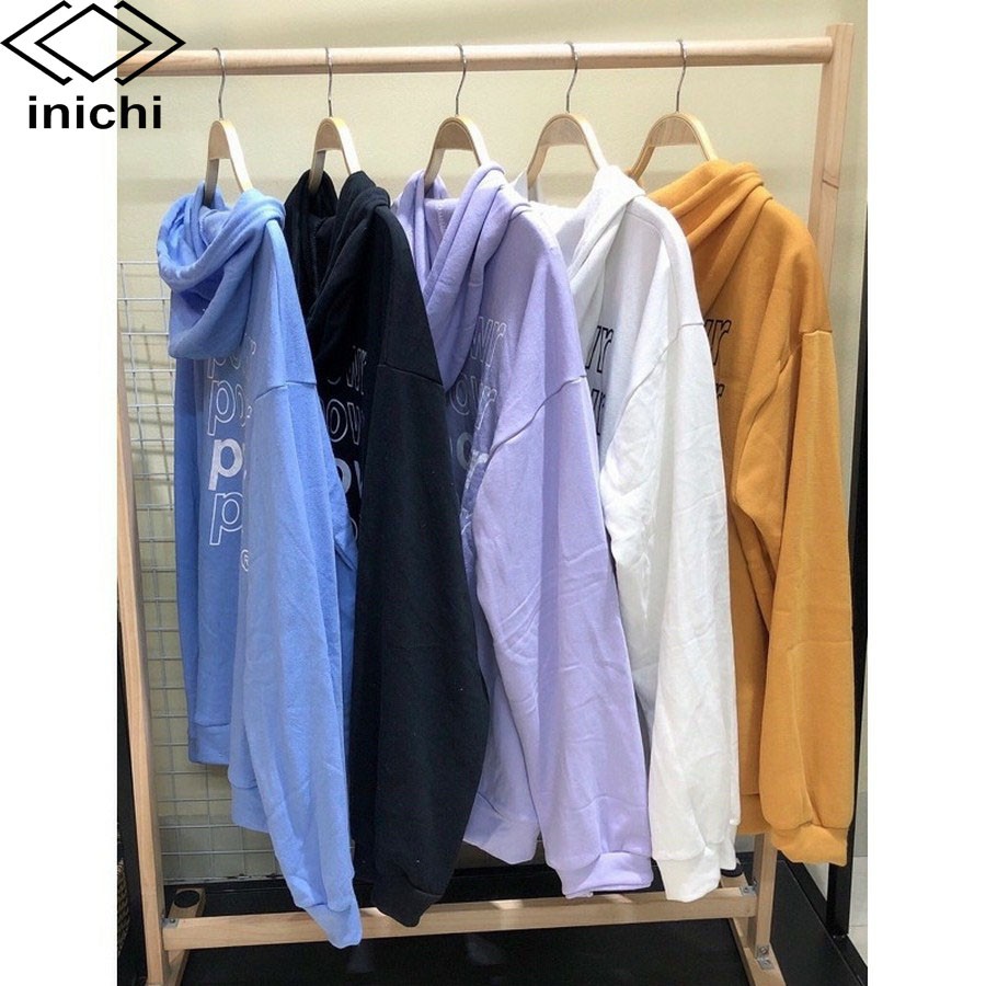 Áo Hoodie unisex INICHI A845 chất nỉ ngoại form rộng có mũ có day kéo cho cả nam nữ