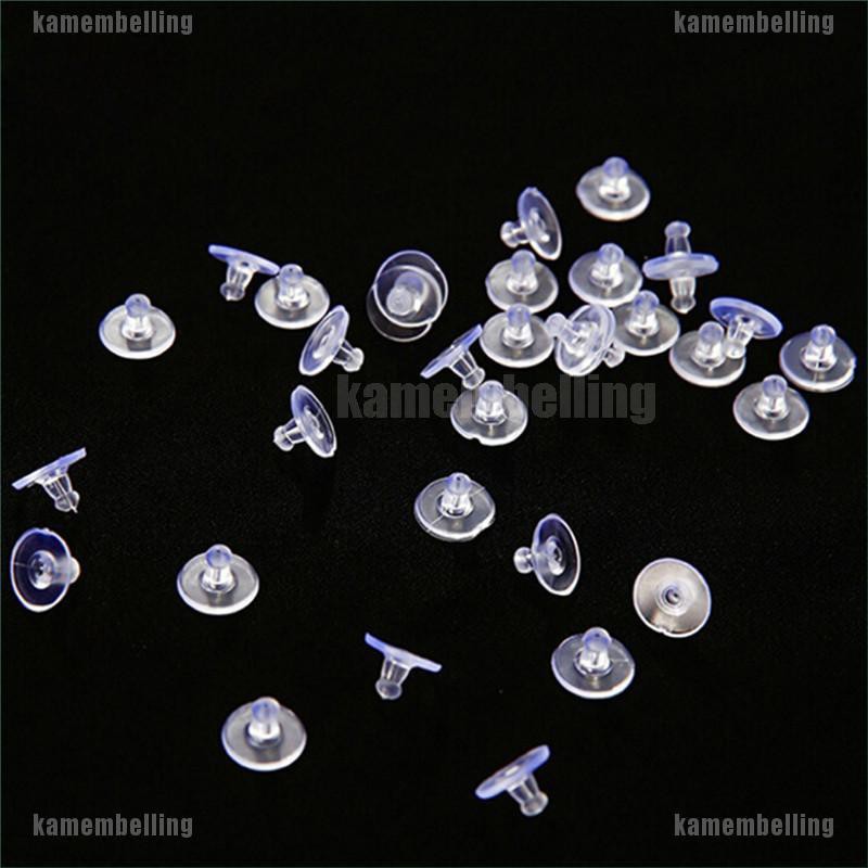 [KAM] 50 Nút Cao Su Mềm Chặn Bông Tai Chịu Được Sức Nặng