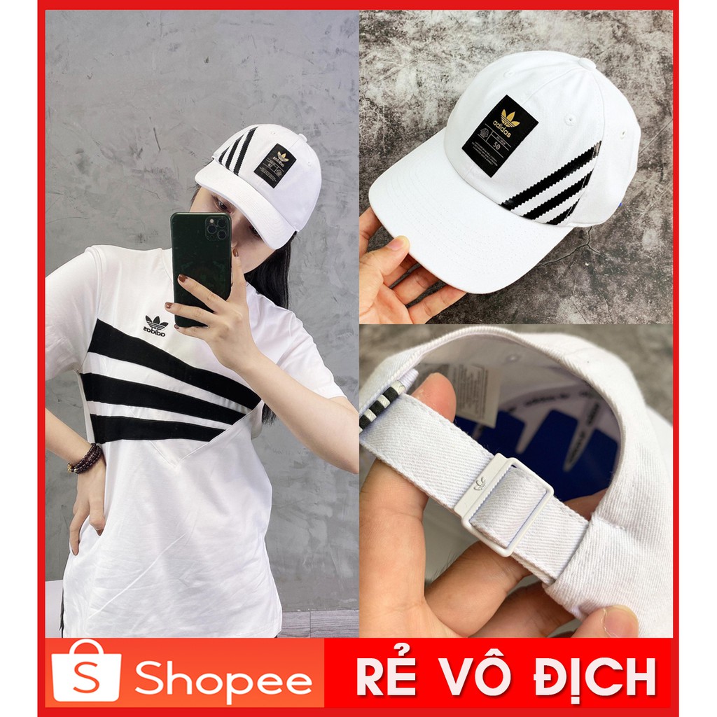 ⚡️ [ HÀNG XUẤT DƯ XỊN ] Mũ Thời Trang | Nón Kết Adidas SST 50 RELAXED HAT IN WHITE - EW1383 | ẢNH TH