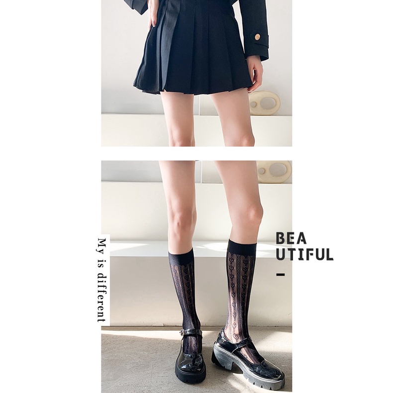 Vớ Ren Mỏng Xuyên Thấu Phong Cách Lolita Nhật Bản Thời Trang Cho Nữ