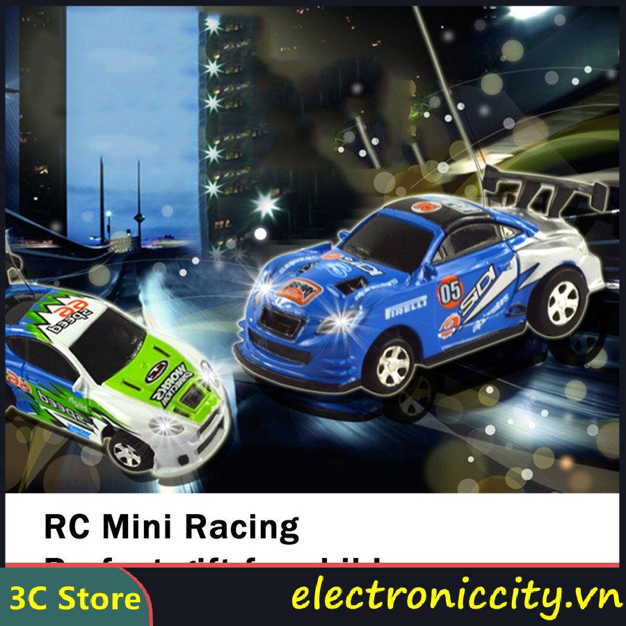 Xe đồ chơi điều khiển từ xa RC vô tuyến với hộp đựng hình lon nước ngọt mini độc đáo phù hợp làm quà tặng