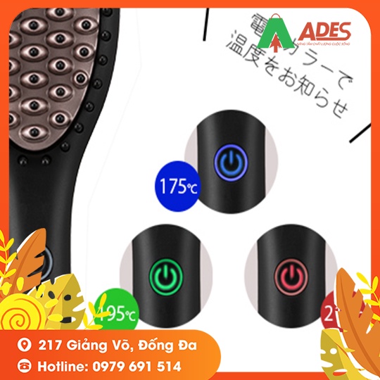 Lược Belulu Quick &amp; Easy Straight Brush Màu Đen - Bảo hành Chính hãng