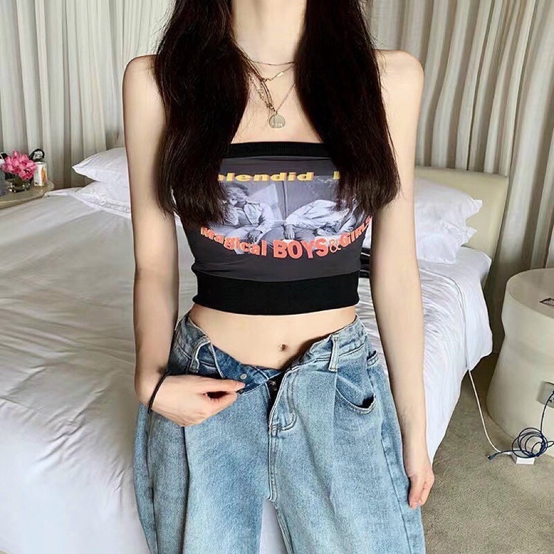Áo ống croptop MAGICAL BOYS & GIRL cho nàng sexy cá tính